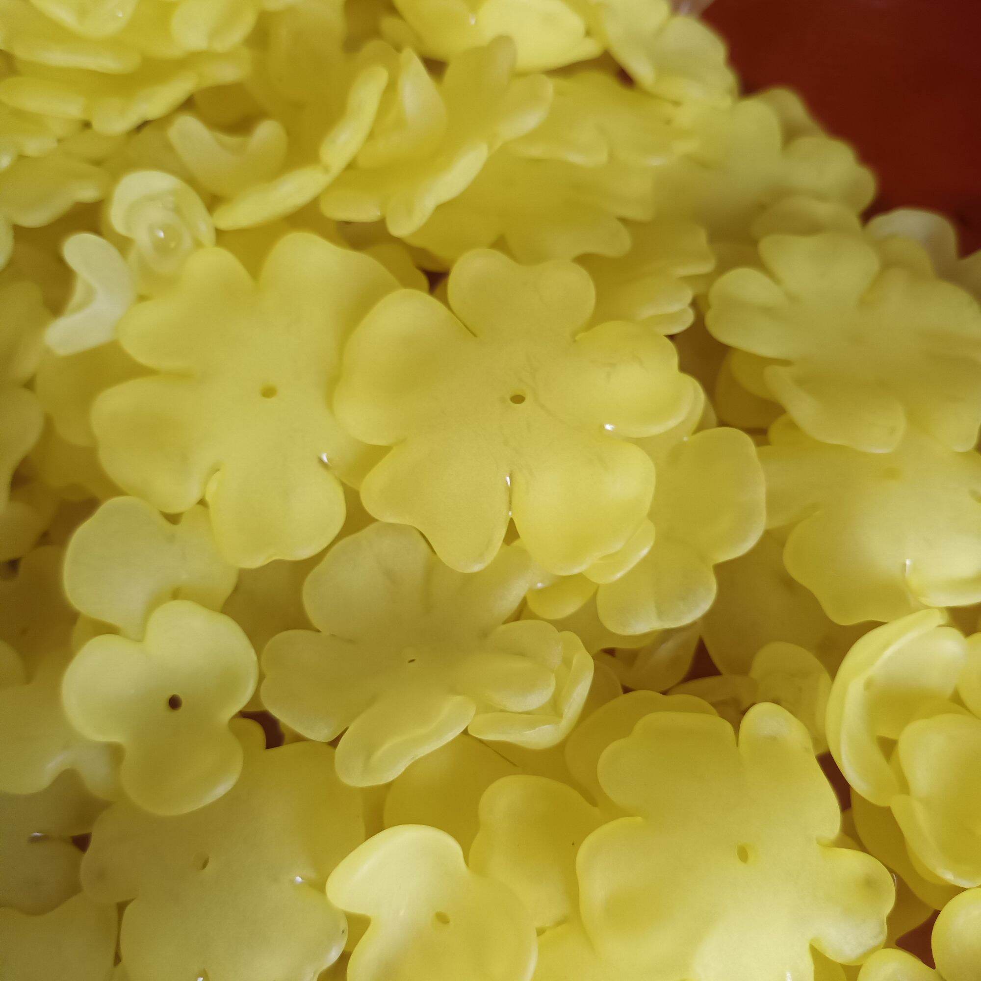 50g hoa mai đá 3D làm cây cành vàng lá ngọc