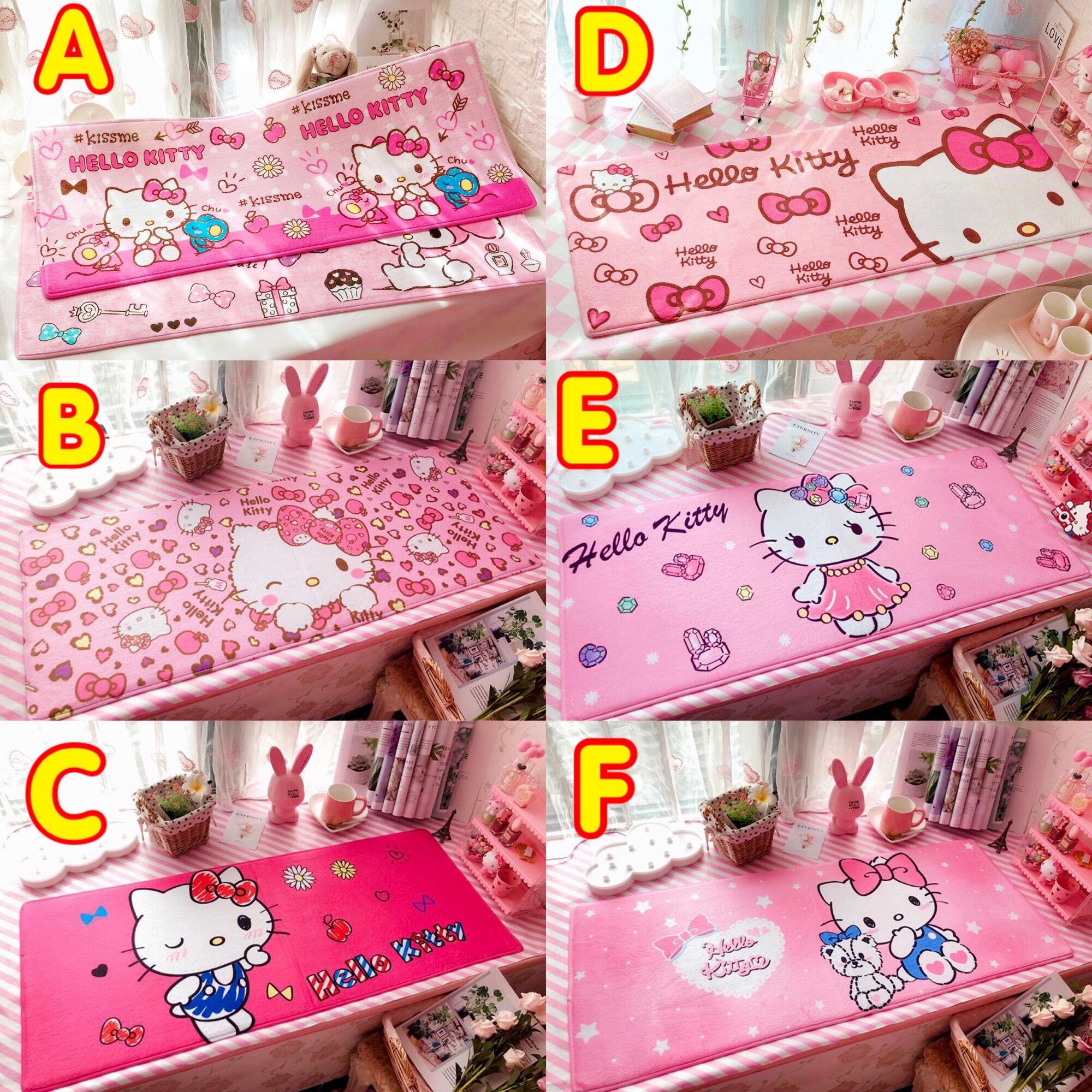 Thảm bông size 45*120cm hello kitty