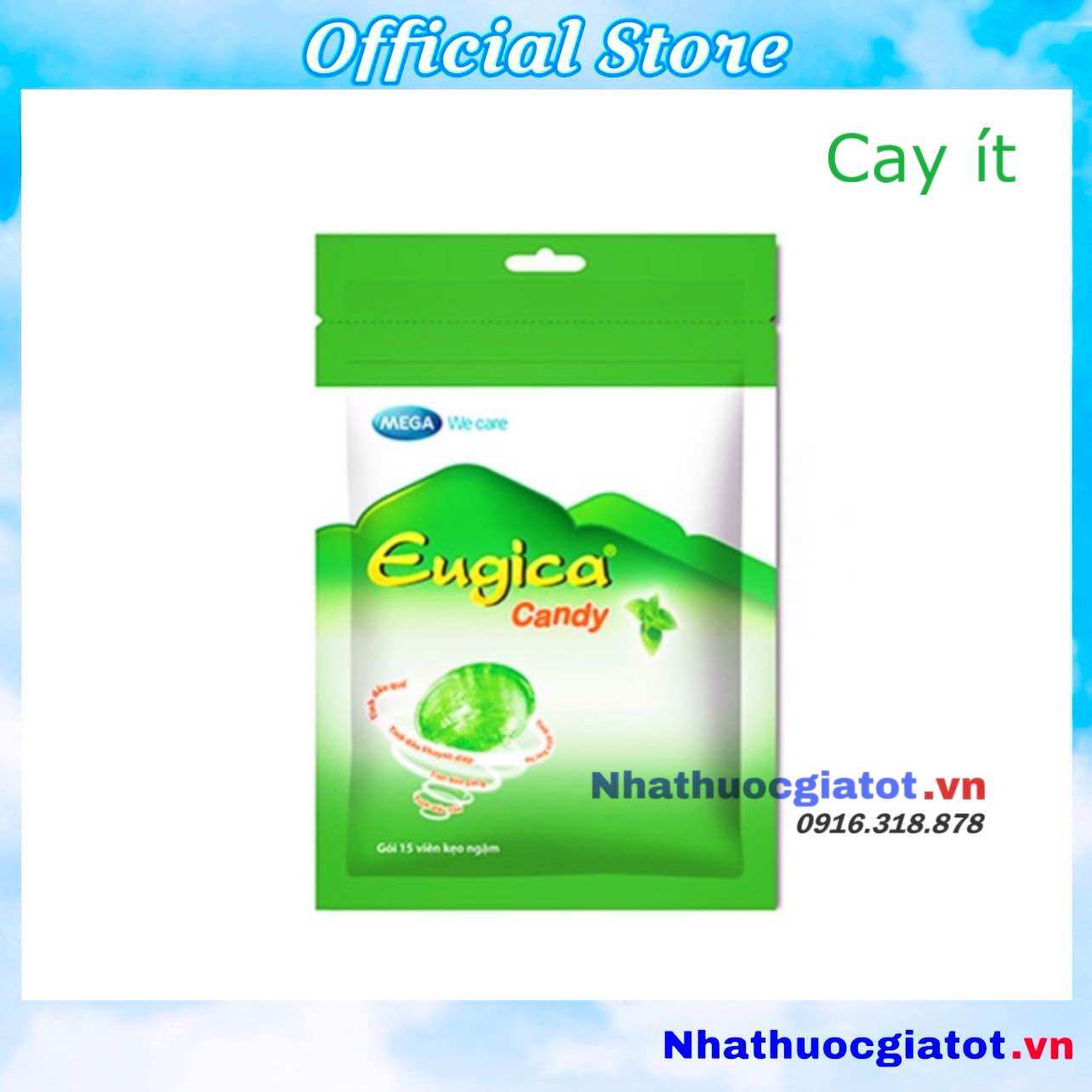 Kẹo Ngậm EUGICA CANDY Gói 15 Viên
