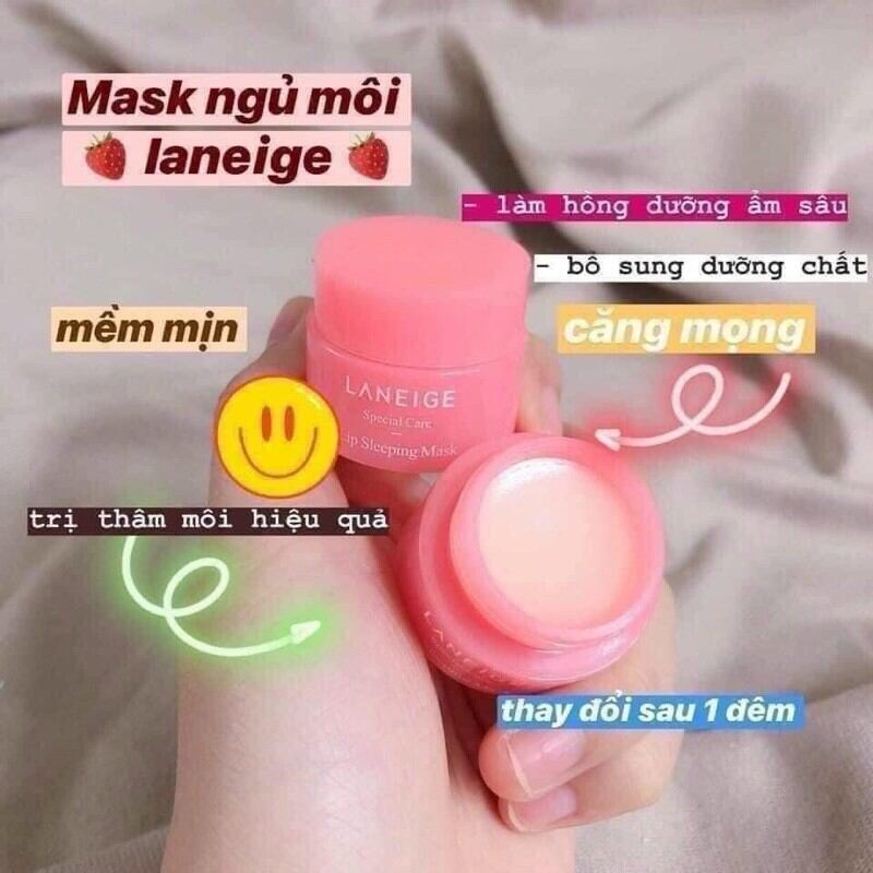 Ủ MÔI LANEIGE MINI, MASK NGỦ HỒNG MÔI