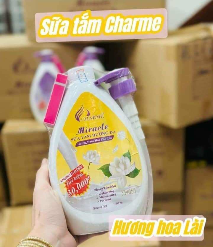 sữa tắm charme hương nước hoa ( mua 1 sữa tắm tặng nước hoa)