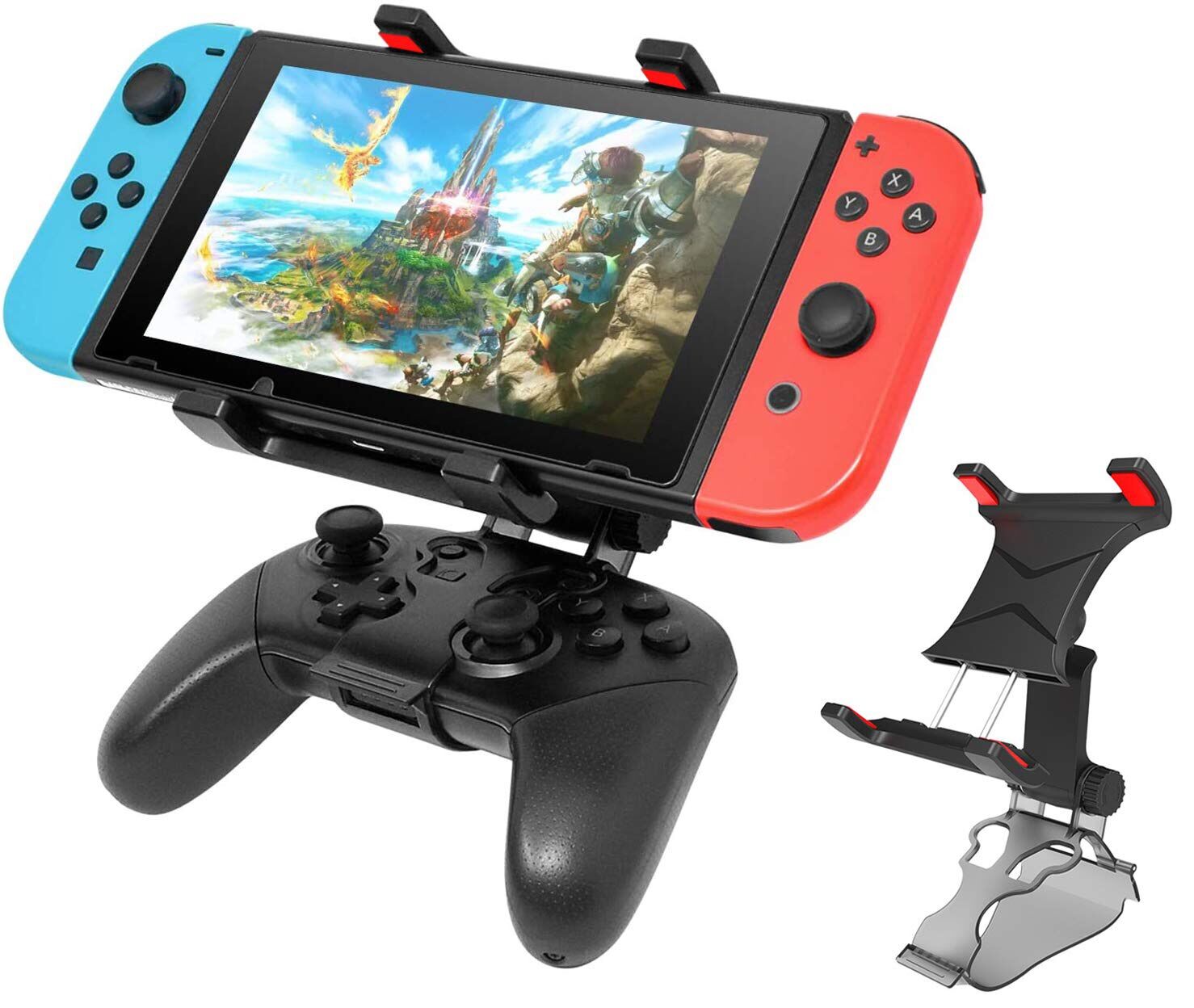 kẹp tay cầm pro với máy nintendo switch giá đỡ tay cầm Pro Nintendo Switch