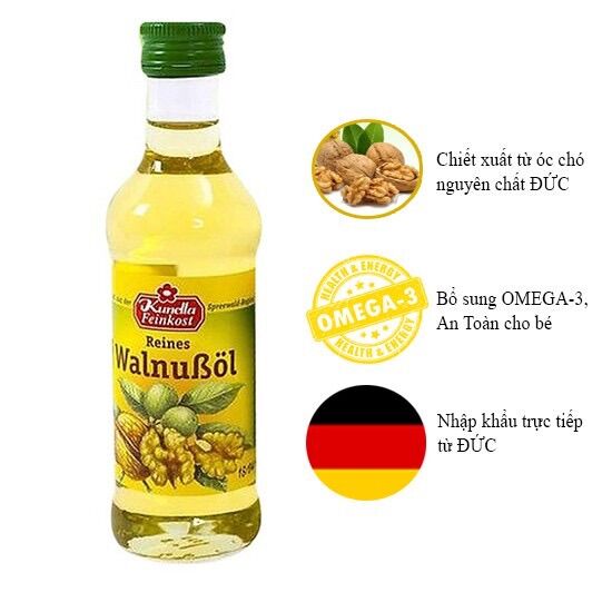 Dầu óc chó Đức Kunella 100ml cho bé ăn dặm