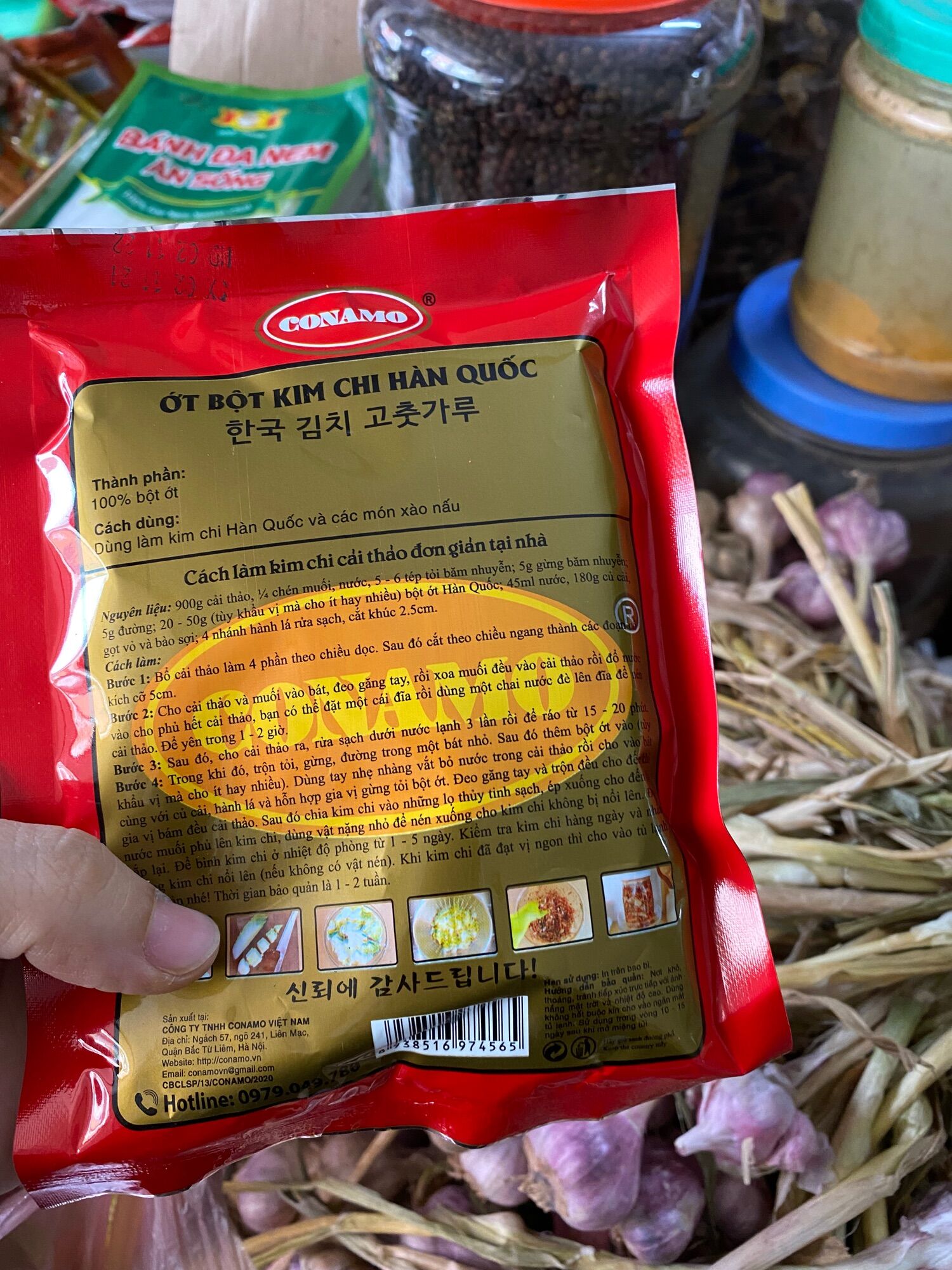 Bột ớt kim chi Hàn Quốc gói 100g