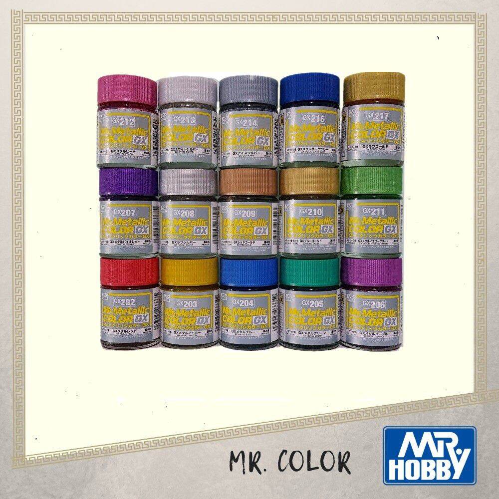 Sơn mô hình Mr Color Metallic GX Gốc Lacquer sơn gốc xăng 18ml
