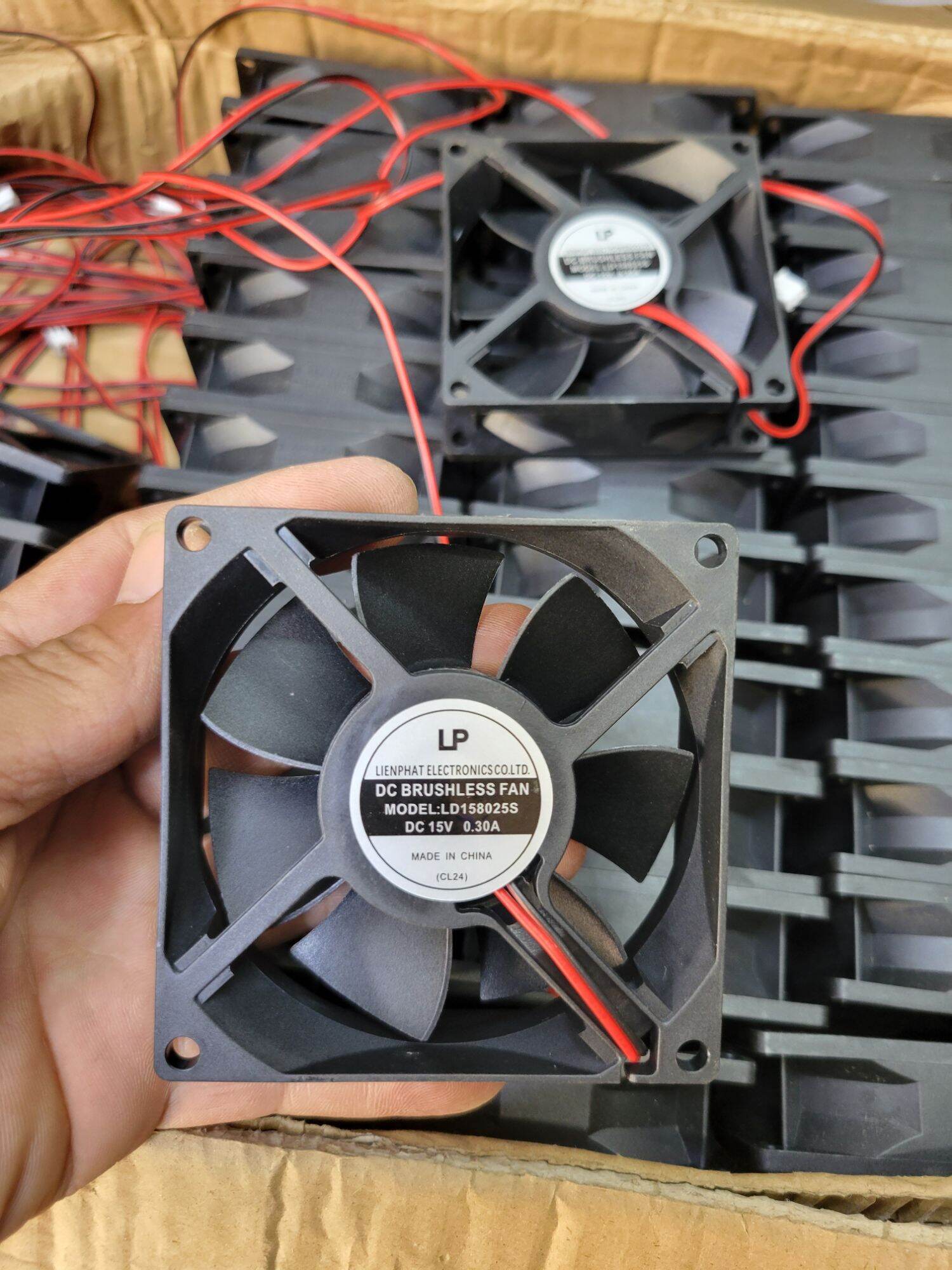 SUNON KD1212PTB1-6A 120mm Case Cooling Fan – 12V 2-Wire, With Copper Heatsink