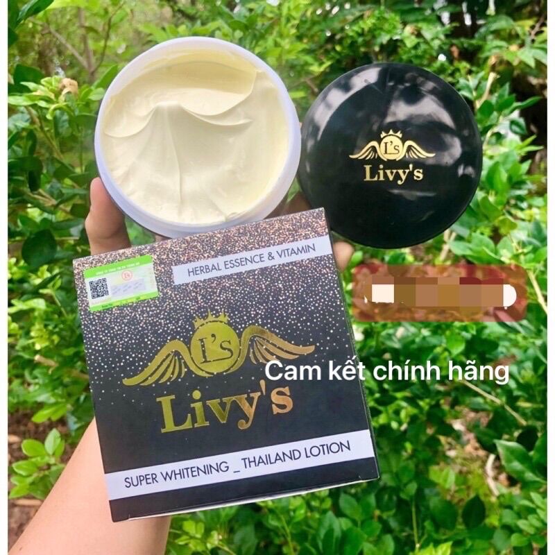 Kem body livy đen