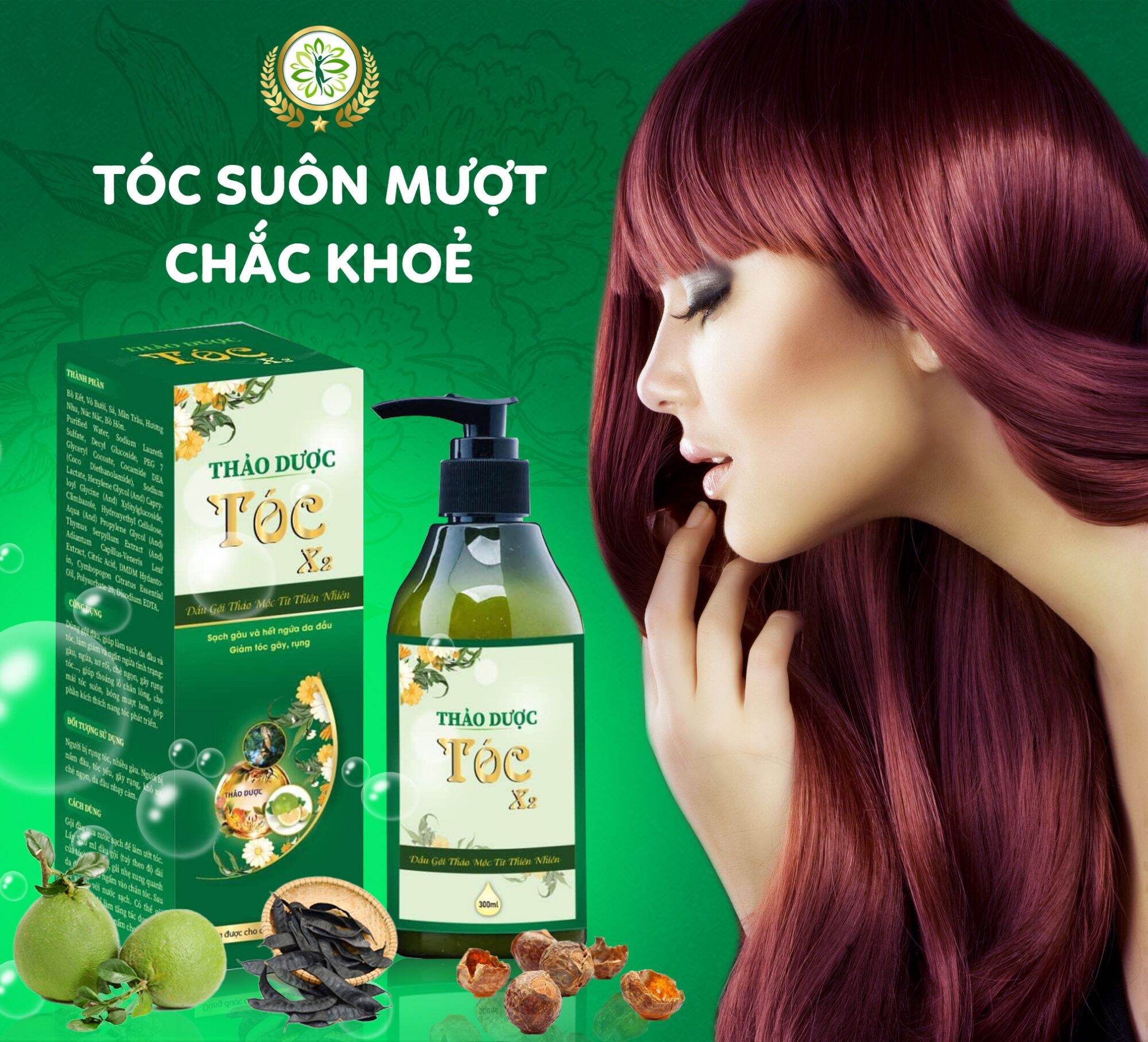 Dầu gội thao dược tóc x2