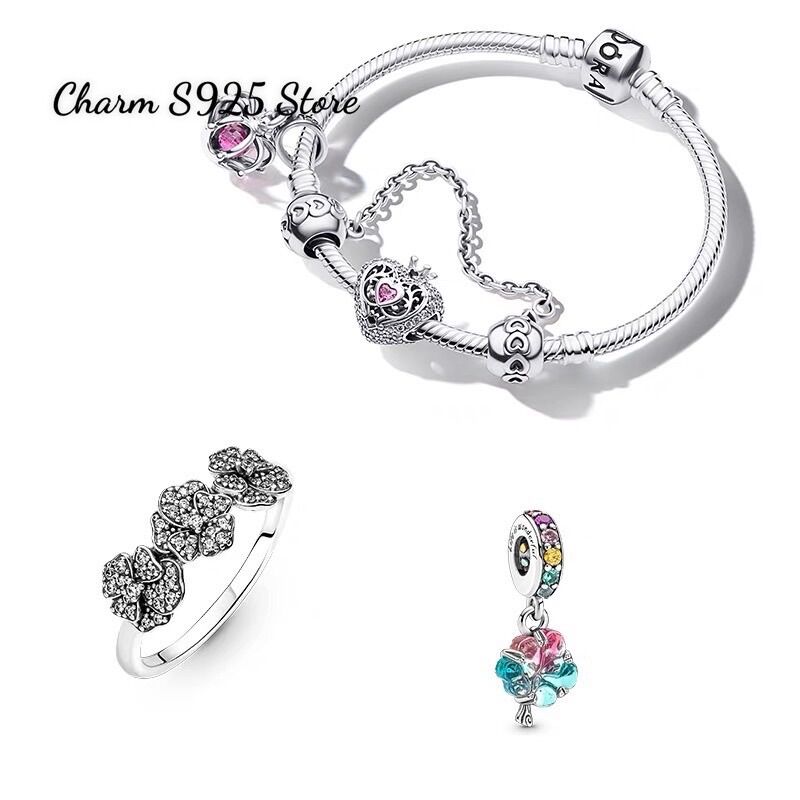 CHARM PAN ALE TREO CÂY CỎ MAY MẮN BẠC S925 CAO CẤP