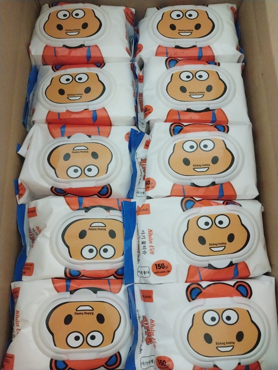 Khăn giấy ướt HIPPO 650g không mùi giấy lớn