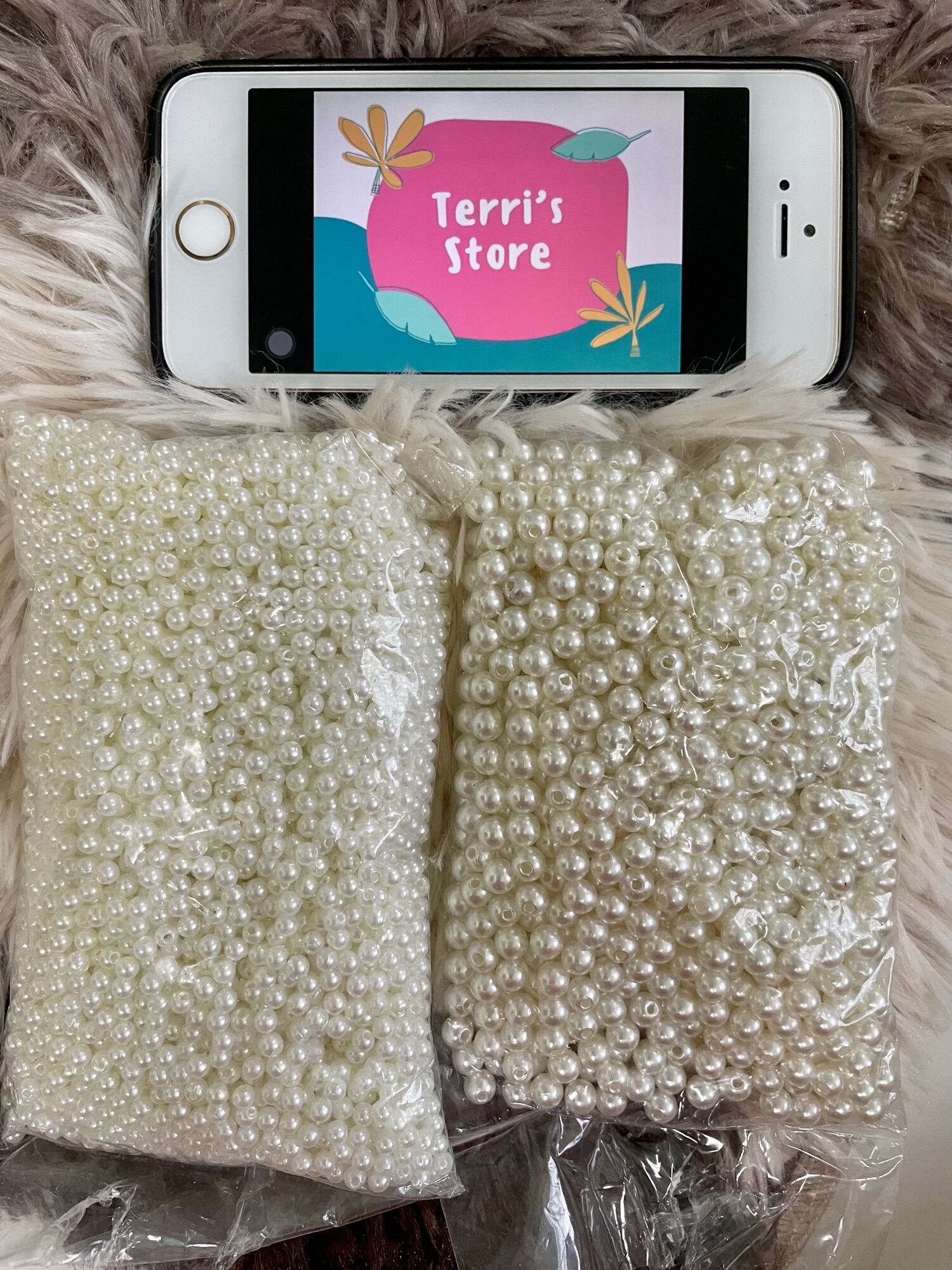 Hạt ngọc trai giả dùng trang trí Handmade (10gram)