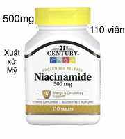 [MỸ] viên niacin 100mg 110 viên 21st Century