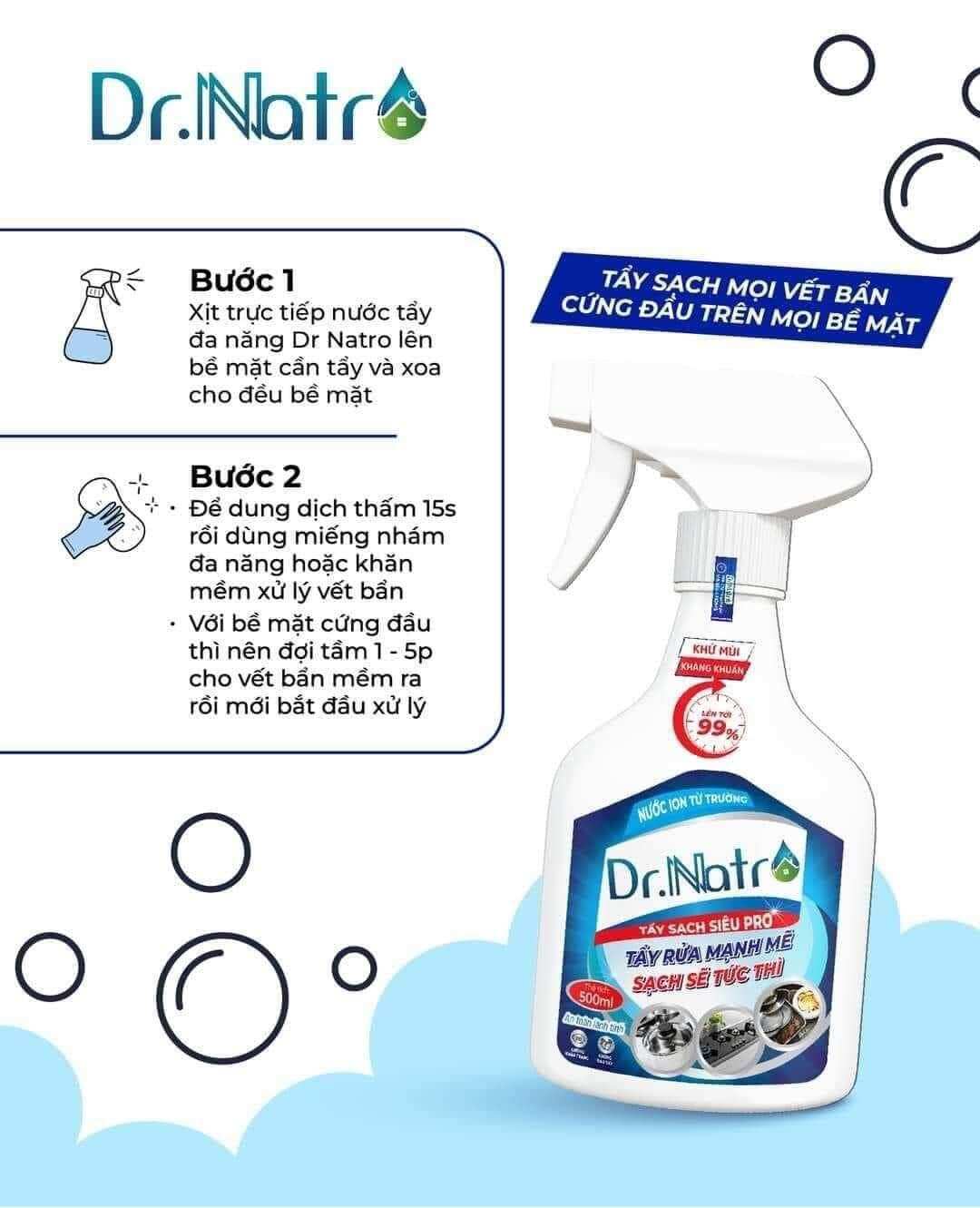 Nước tẩy đa năng dr.natro