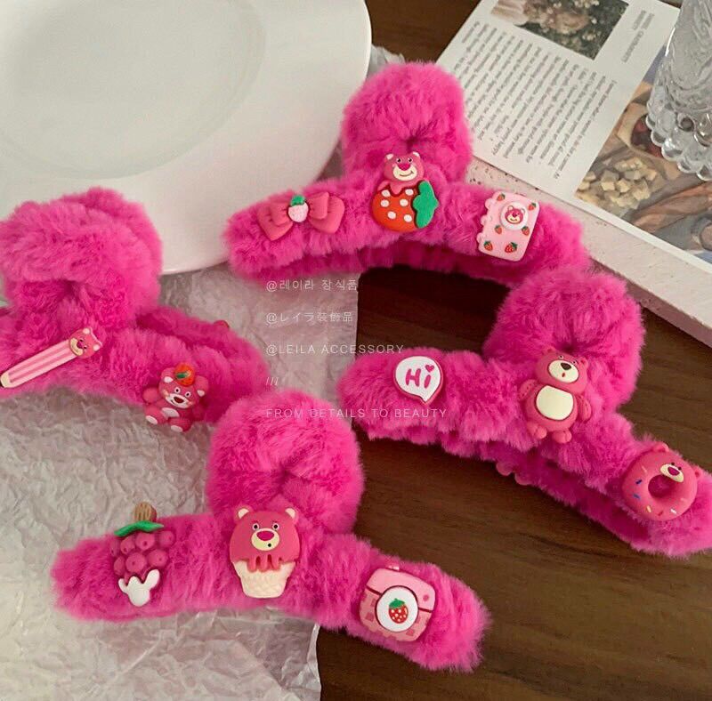 KẸP TÓC CÀNG CUA BÔNG GẤU DÂU LOTSO
