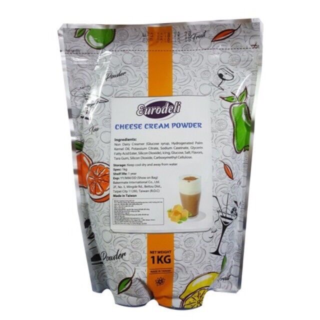 Bột Cream Cheese Eurodeli 200G - Bột Kem Mặn Phô Mai, Bột Kem Cheese Tạo Màng, Cream Cheese Powder