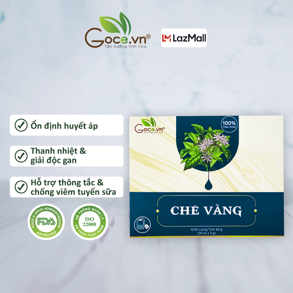 Chè Vằng túi lọc Goce - Lợi sữa, Thanh Nhiệt