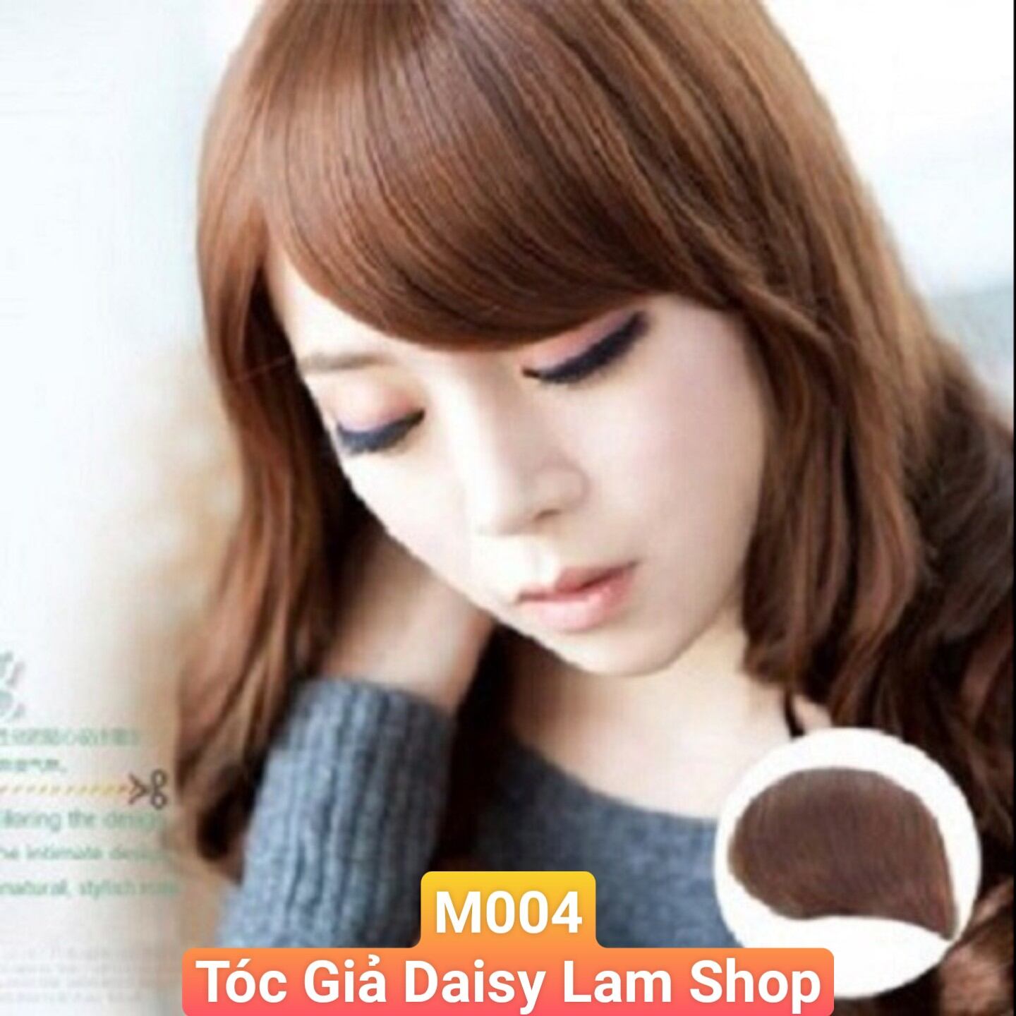 TÓC MÁI GIẢ DÁNG DÀY PHỦ TRÁN M004 M005