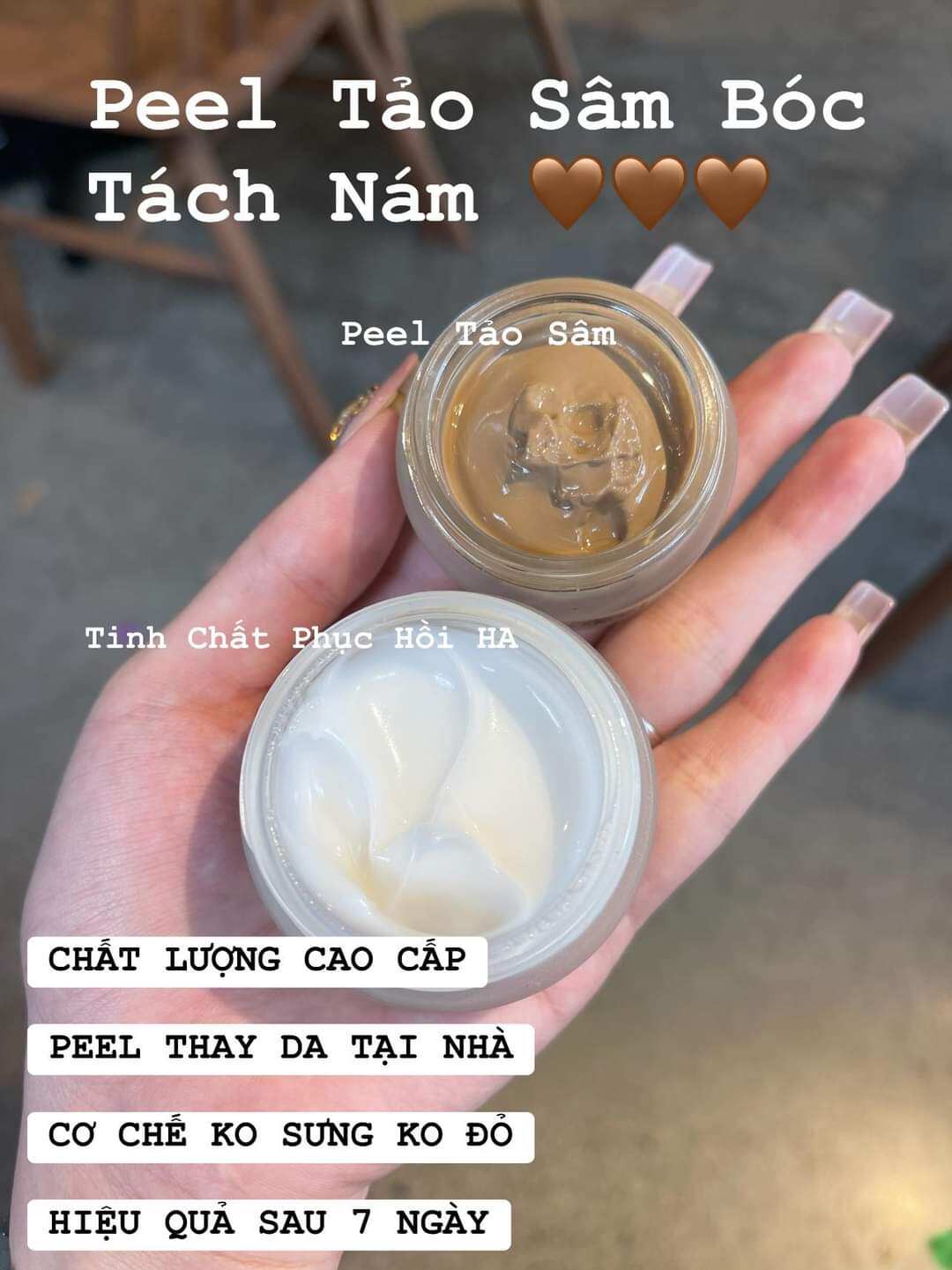 Combo Peel Da Tảo Sâm MeeA và Phục Hồi