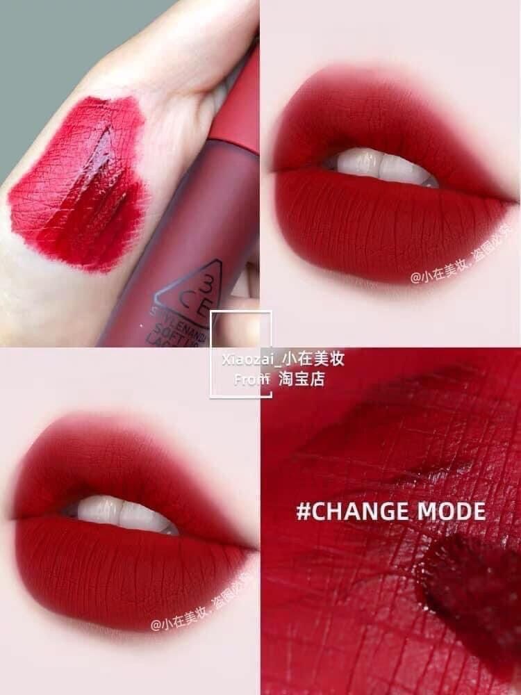 Son Kem Lì 3CE Soft Lip Lacquer - Change Mode