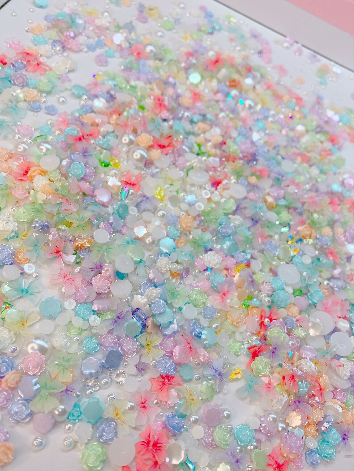 Charm hoa mix màu