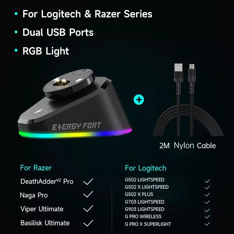 Chuột không dây sạc dự logitech g pro x superlight g502 x plus g903 g703 lightspeed razer chuột chơi game dock ga