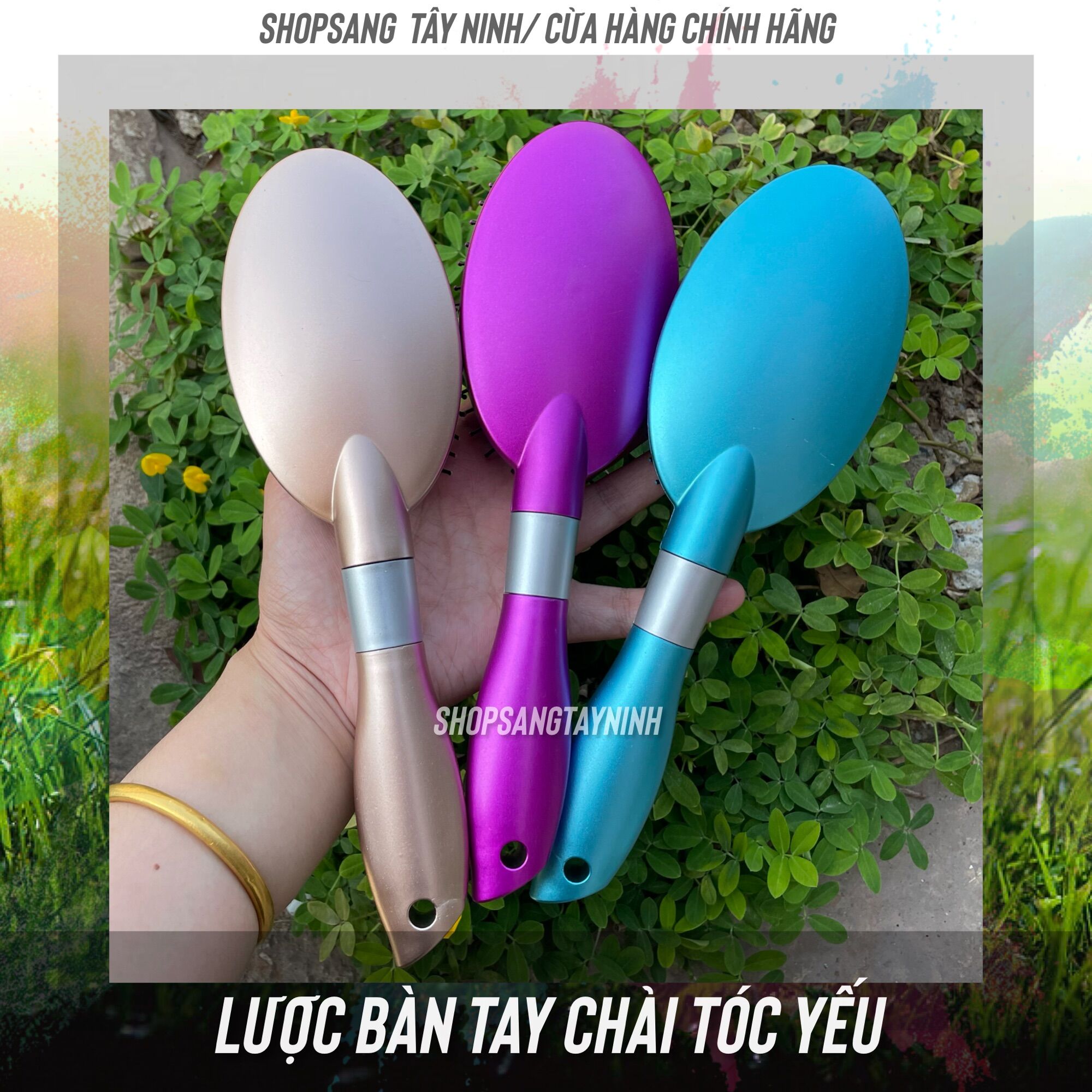 Lược Chải Tóc Yếu - Tóc Giả - Lược Bàn Tay 🍔 Free Ship 🍔