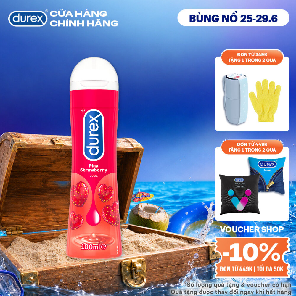 Gel bôi trơn Durex Play Strawberry hương dâu 100ml/chai