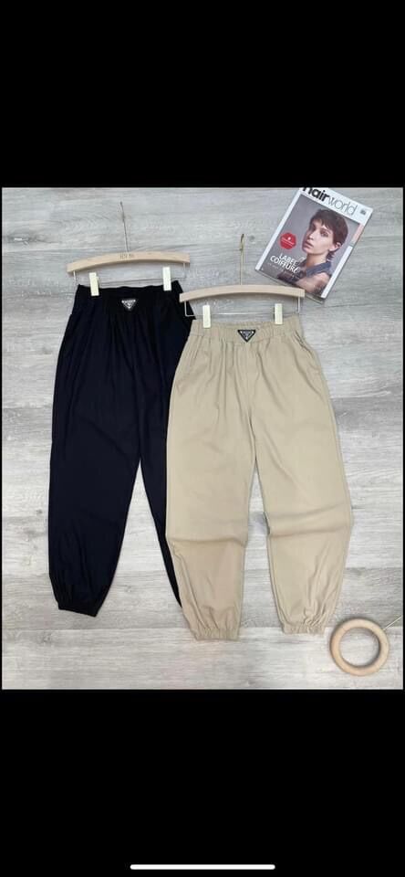 Quần dài nữ đũi baggy