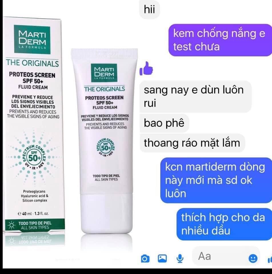 KEM CHỐNG NẮNG MARTIDERM 40ml