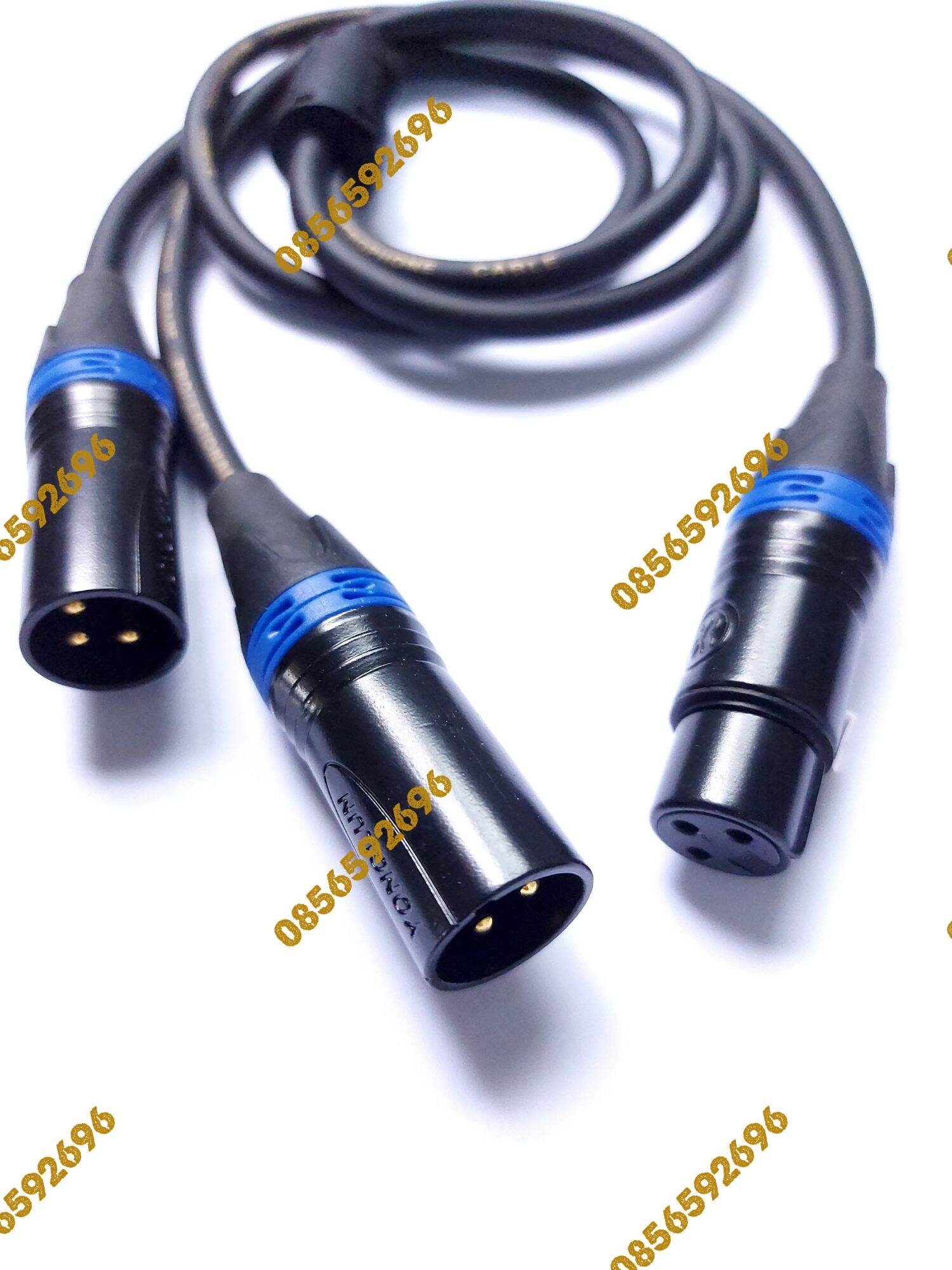 Dây tín hiệu 1 jack canon âm- 2 jack canon dương, đánh sub đánh main 4 kênh