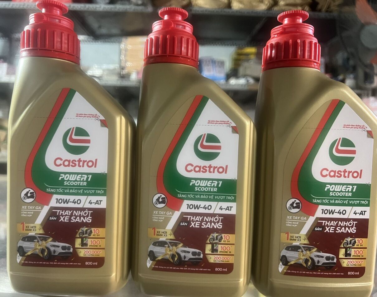 [HCM]Nhớt Castrol Power1 Scooter 10W-40 cho xe tay ga