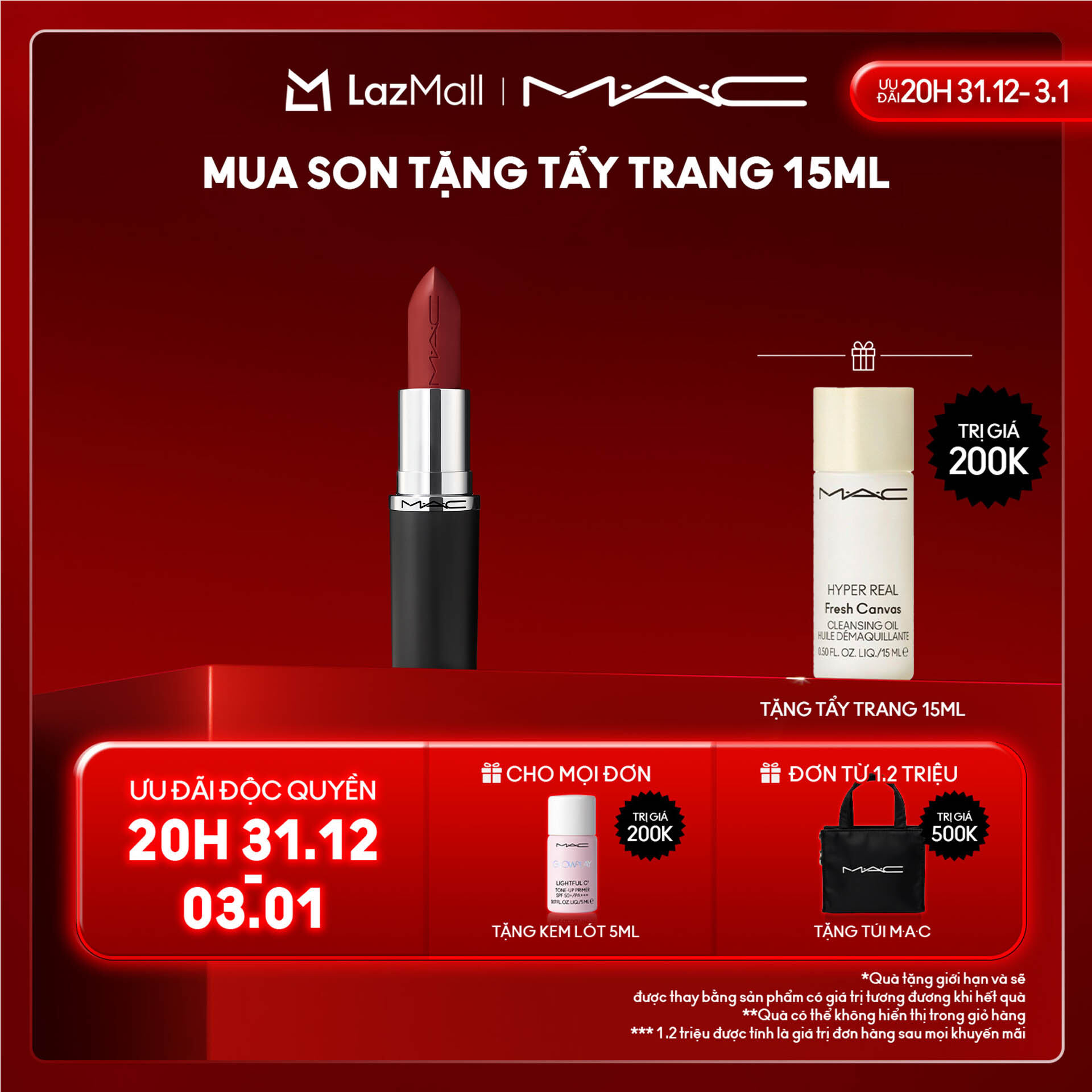  Son MACximal Sleek Satin không chỉ mang đến chất son satin căng bóng & mềm mượt mà còn duy trì độ dưỡng ẩm môi trong suốt 8 giờ cùng với khả năng lên màu chuẩn đậm nét. 