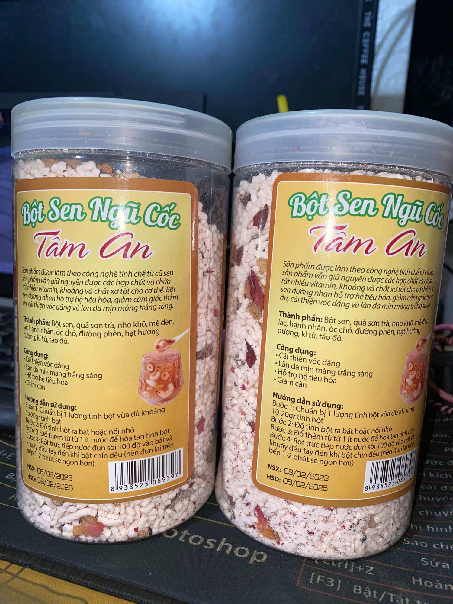 Bột sen ngũ cốc Tâm An hộp 500gr
