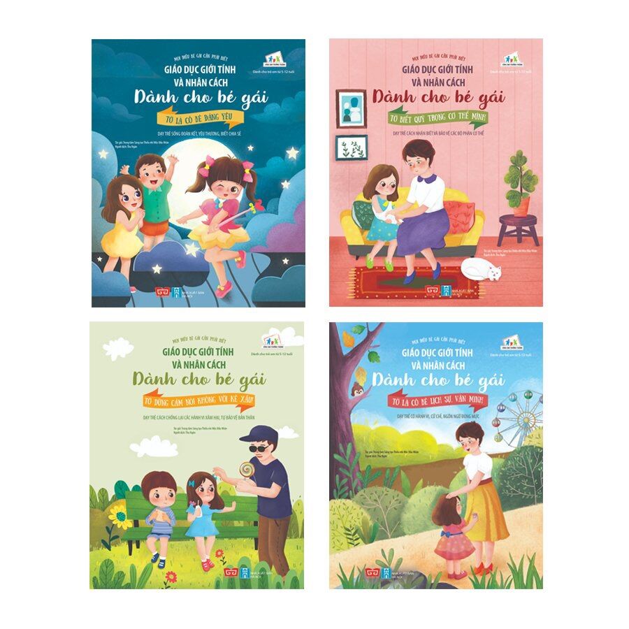 Bộ sách giáo dục giới tính - giáo dục nhân cách bé gái