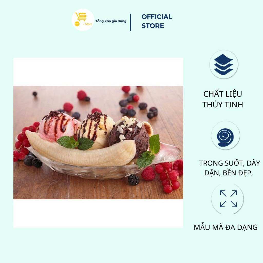 Dĩa Thuyền, Dĩa Thuỷ Tinh Ocean Alaska Trong Suốt, Cao Cấp MTA-MART2