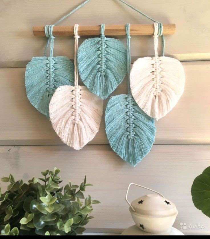 Mành lá treo macrame nhiều mẫu decor treo tường