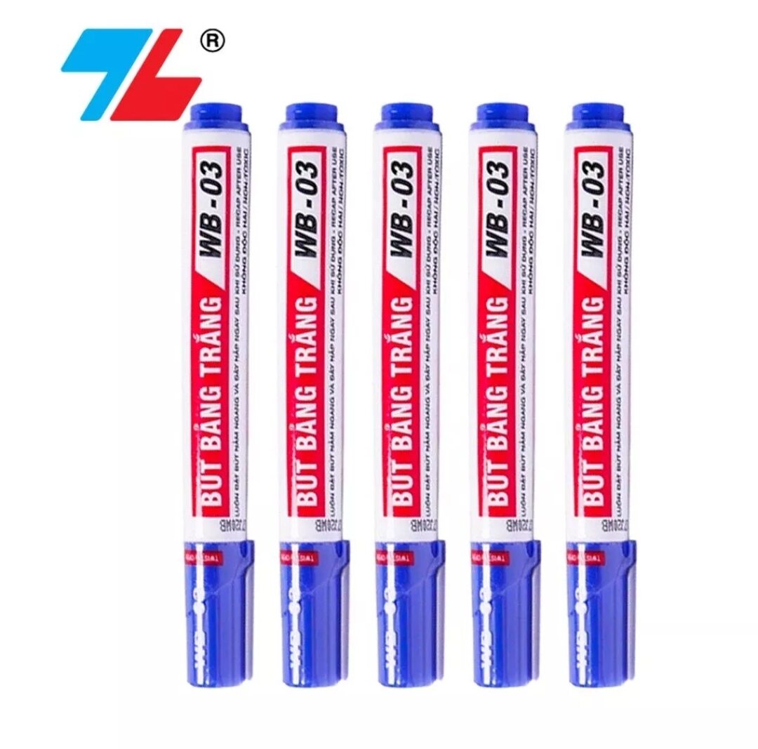 (HỘP 10 CÂY) BÚT LÔNG BẢNG WB-03 (MỰC XANH)