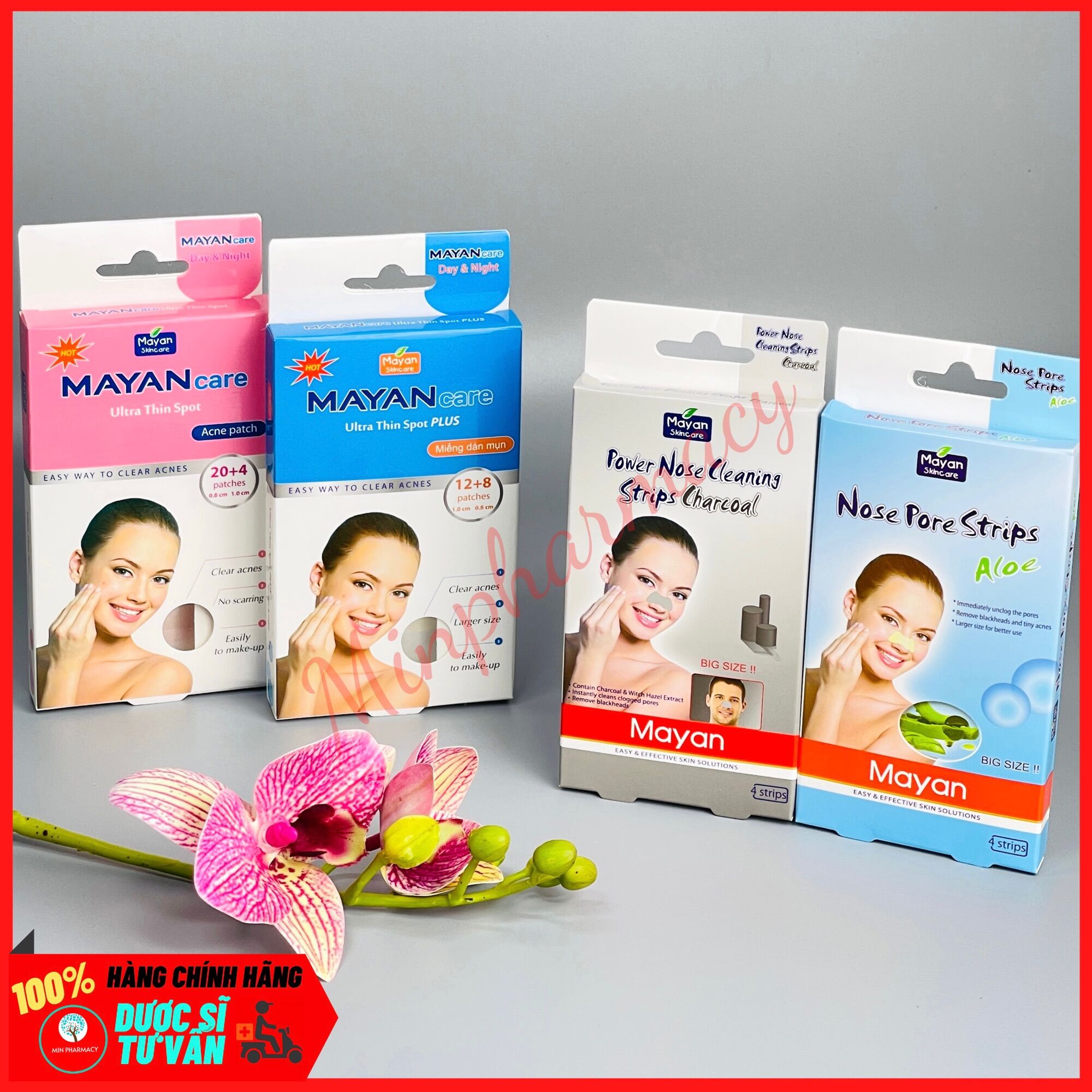 Miếng dán mụn Mayan Care Ultra Thin Spot PLUS 20 miếng - Minpharmacy