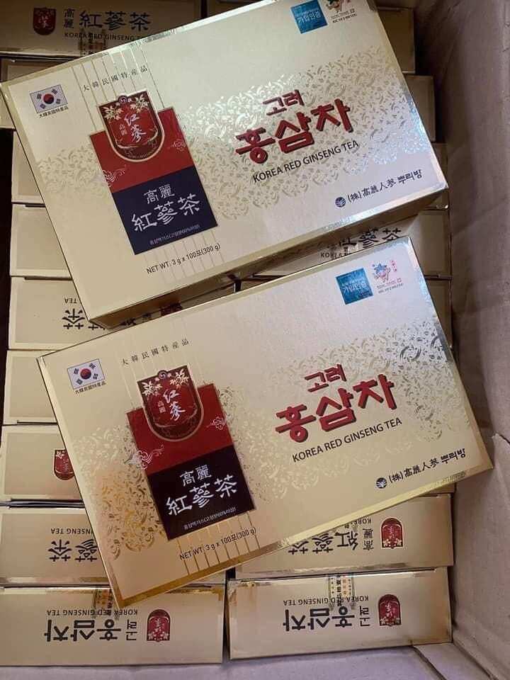 TRÀ SÂM HỘP VÀNG Hàn Quốc KOREA RED GINSENG TEA