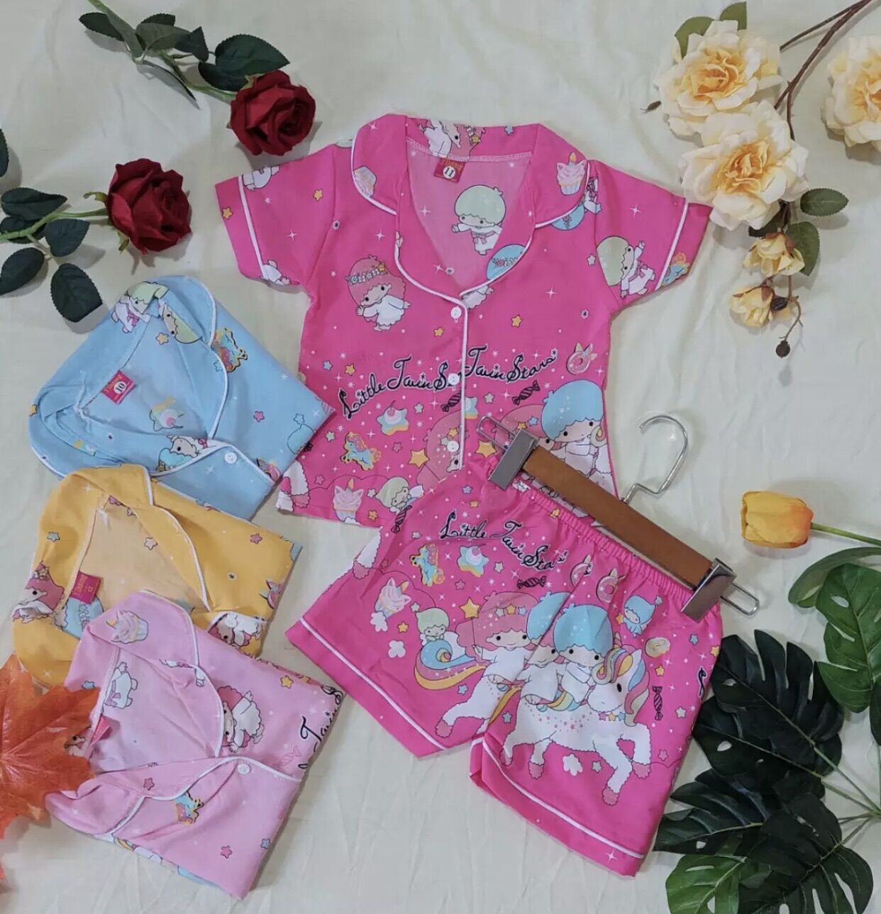 . hot bộ pijama cộc tay cho bé gái 10-20kg