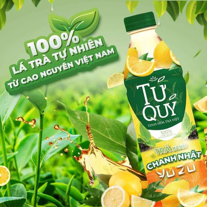 Lot of 6 Bottles of 450ml Four Quarter Tea