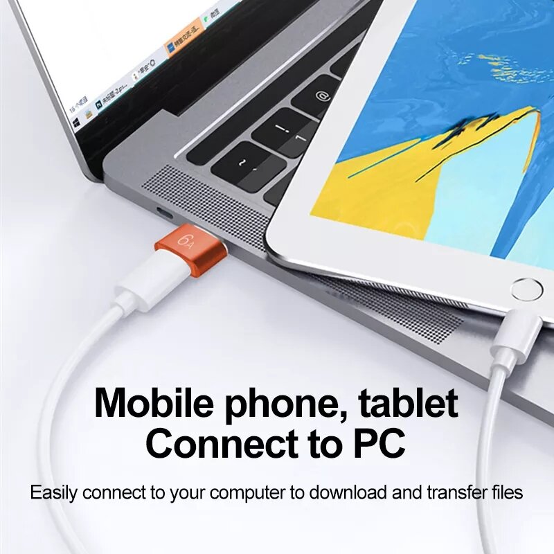 Đầu chuyển đổi OTG, USB sang Type C, truyền dữ liệu, sạc pin tốc độ cao
