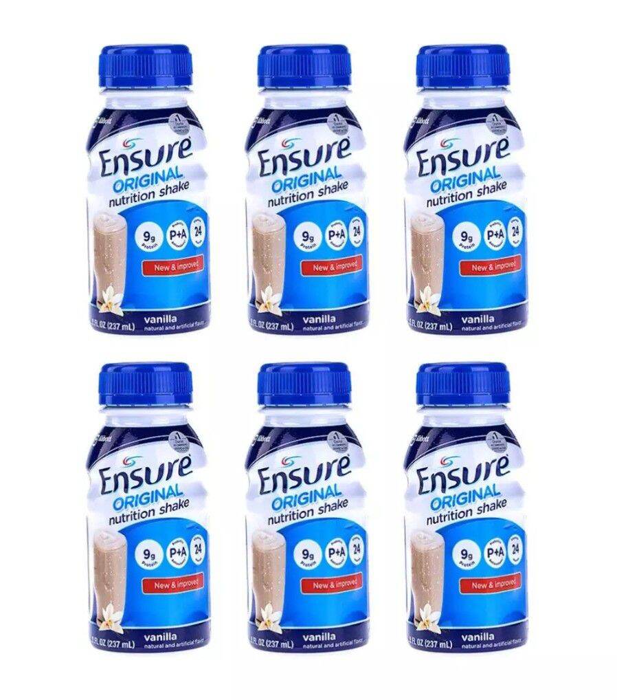 Lốc 6 Chai Sữa Nước Ensure Vanilla 237ml - Date Mới