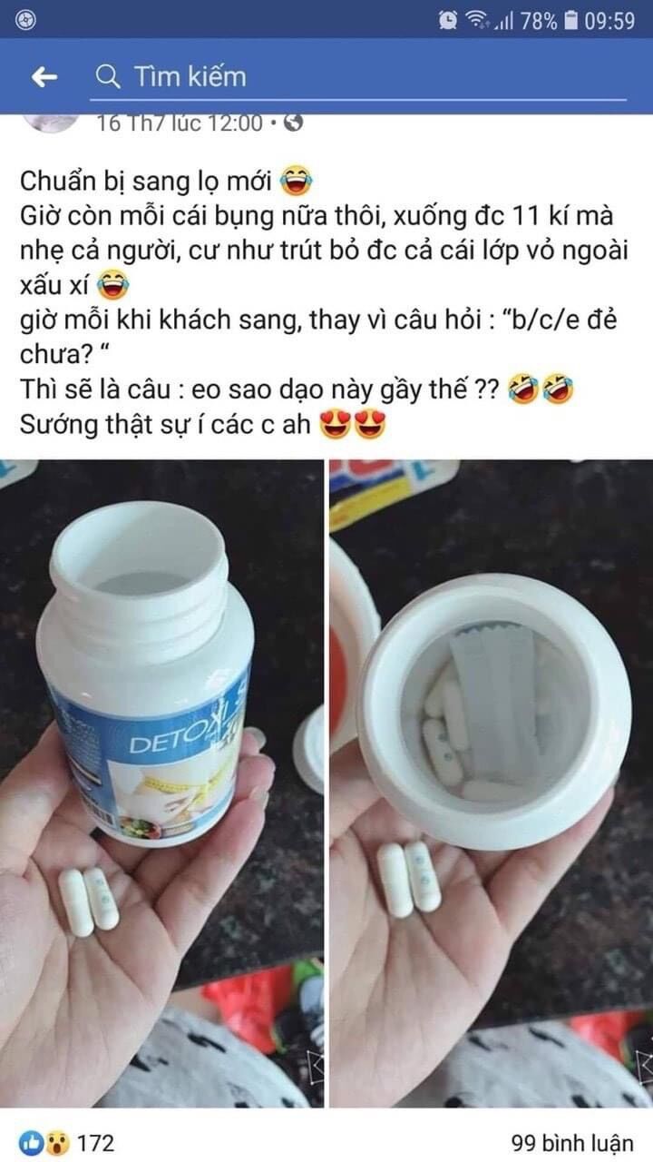 giảm mỡ bụng detoxi thái lan