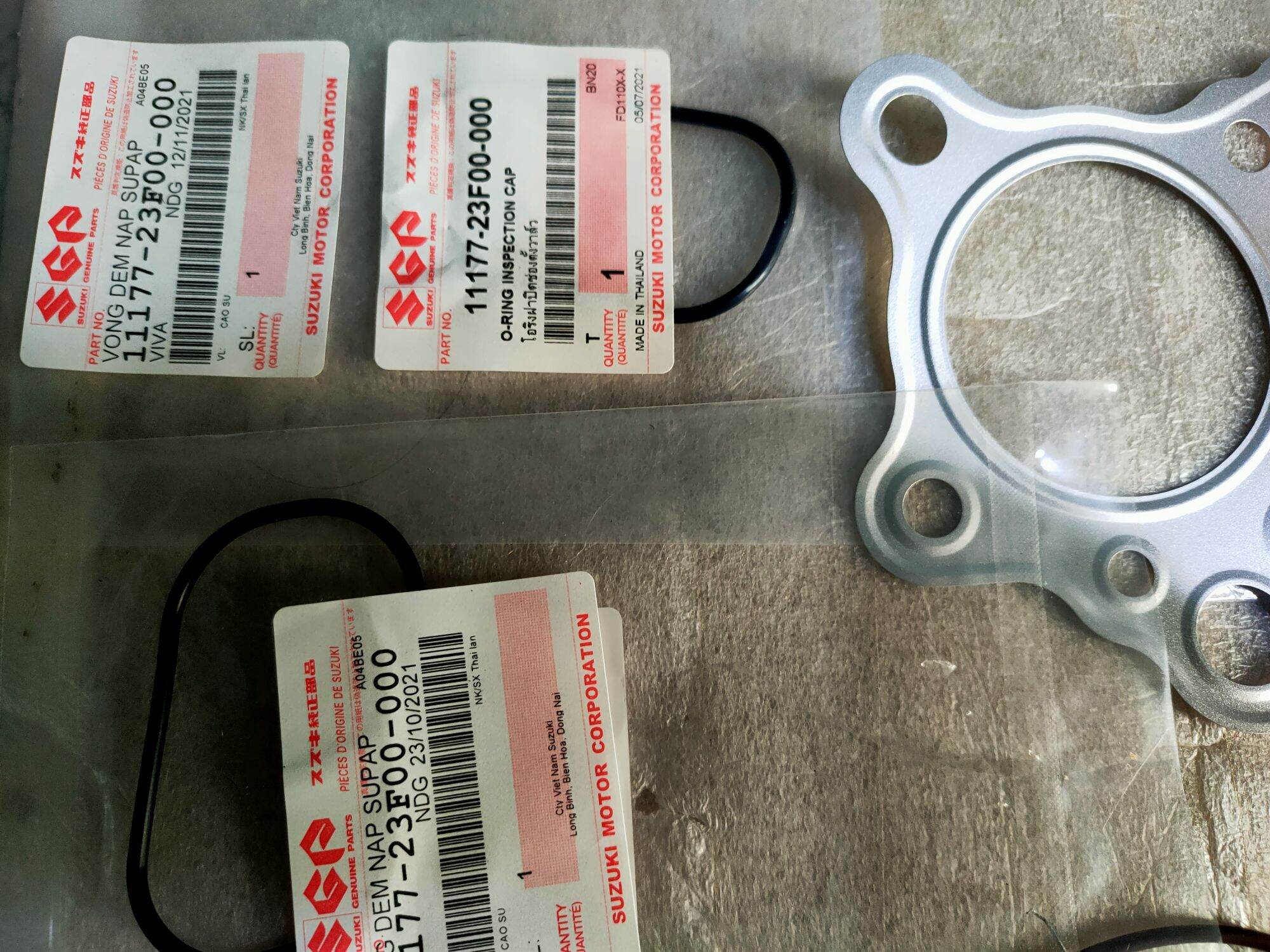 Bộ ron máy suzuki Viva số vòng mã máy 23F_xylanh sắt (11món)