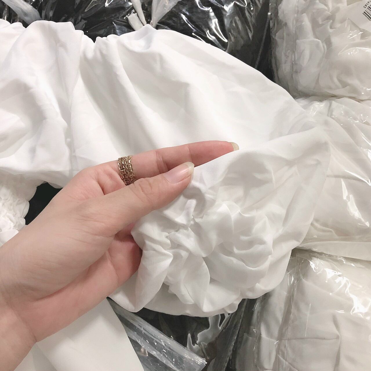 ÁO TRỄ VAI  NHÚN  EO'PHỤNG  HOÀNG