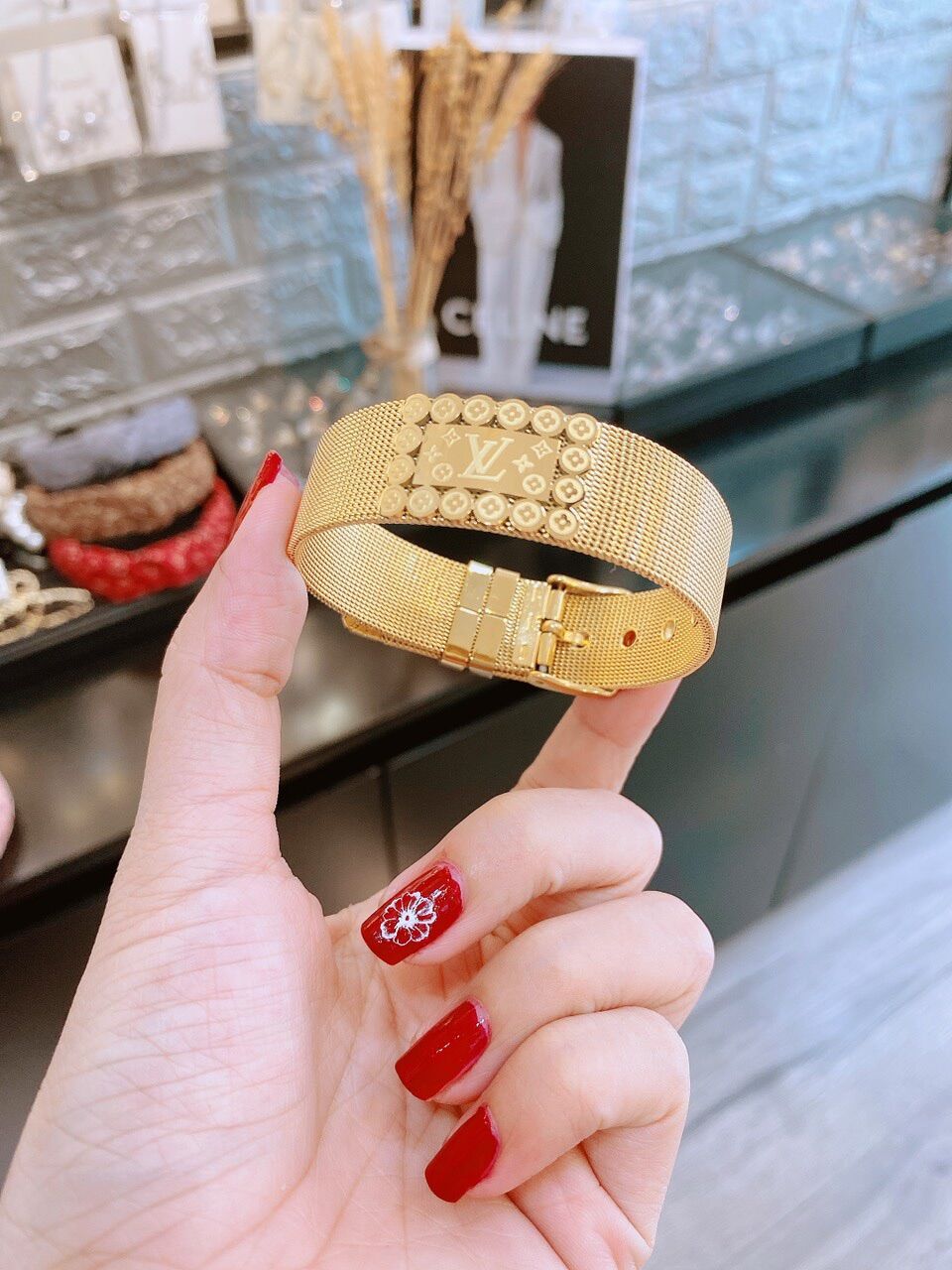 Ttn7114 - lắc tay titan bản lưới lv