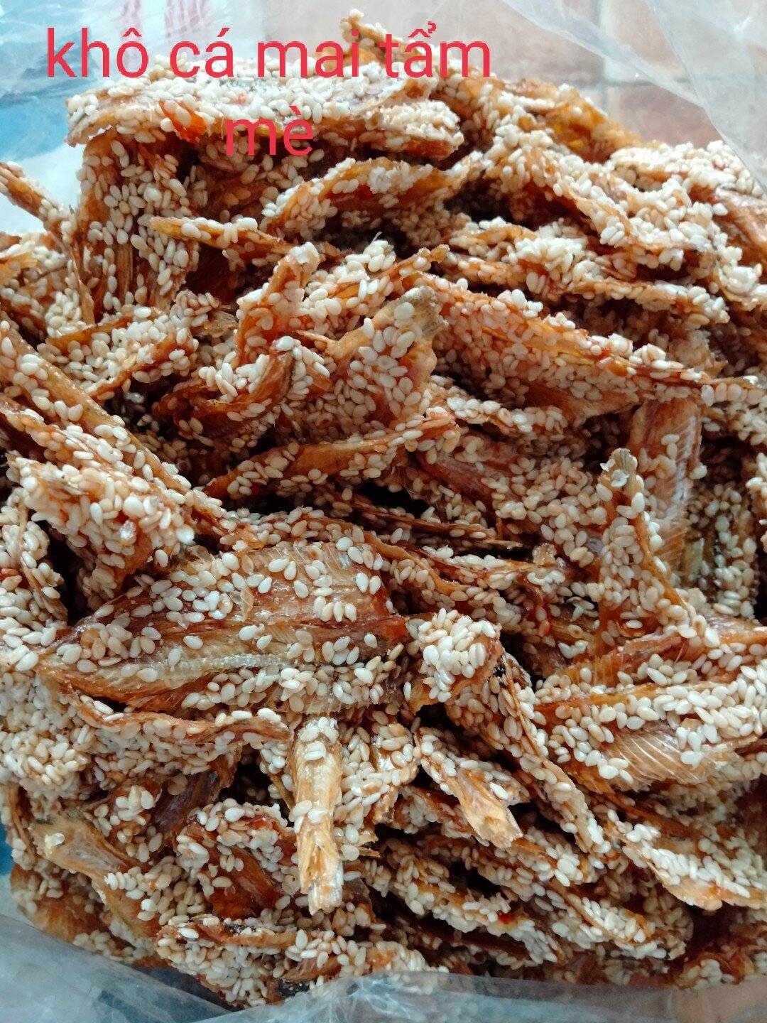 khô cá mai tẩm mè, thơm ngon tuyệt vời
