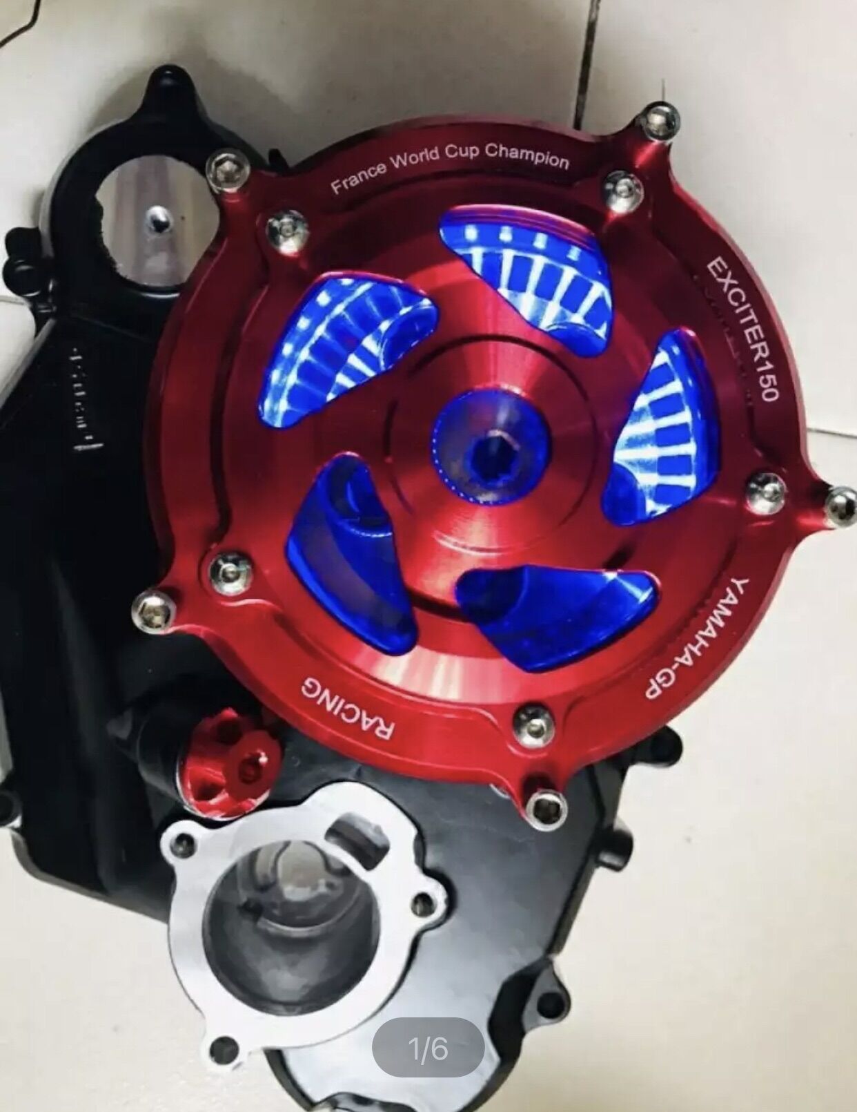 Lốc nồi trong suốt exciter 150, MX-KING có led