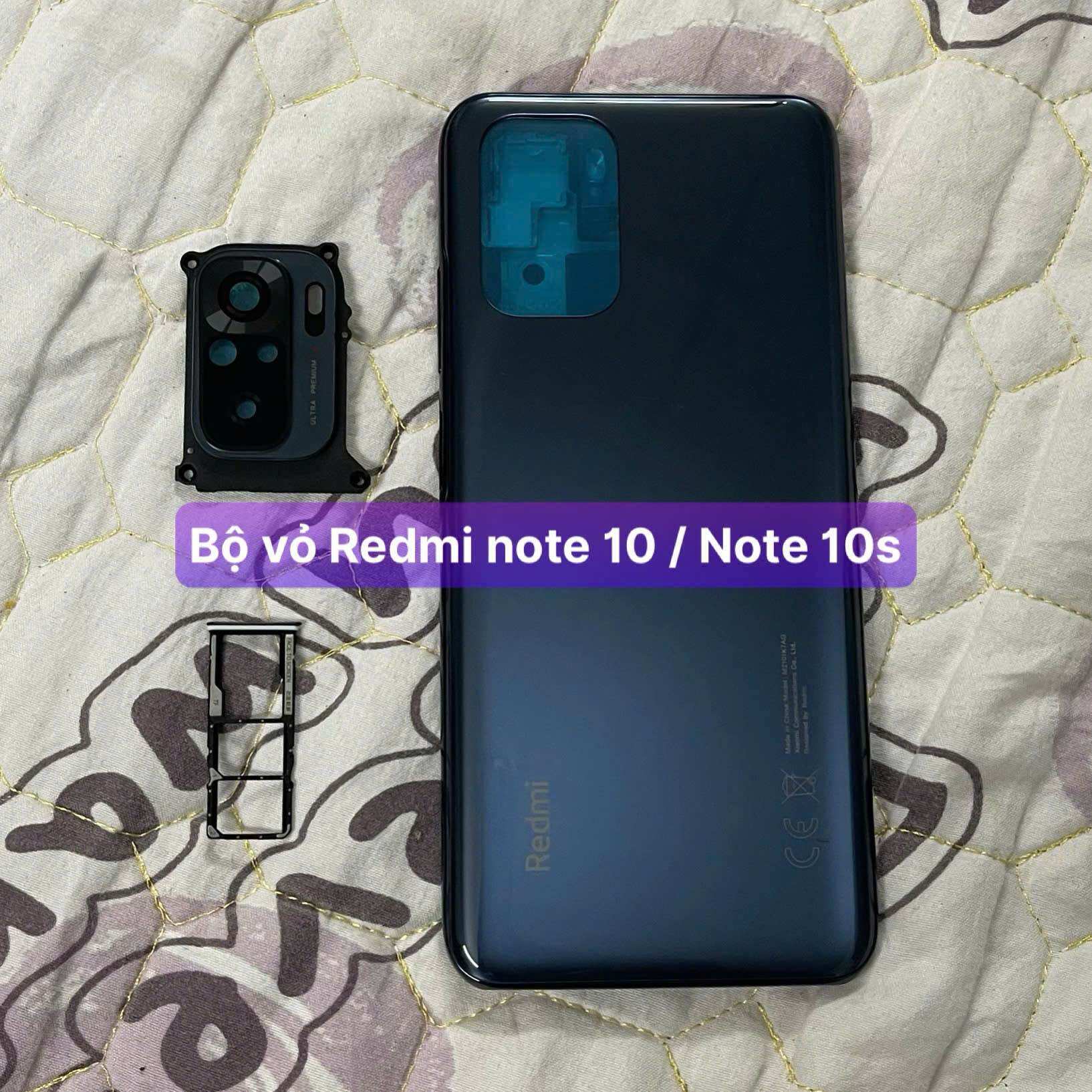 Xiaomi Redmi Note 10 / Note 10S Case Set (Commonly Installed) with Sim Tray, Camera Glass